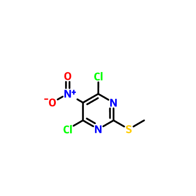 CAS: 1979-96-0 4,6-dikloro-2-metüülsulfanüül-5-nitropürimidiin