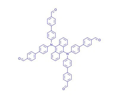 CAS: 2962812 - 24 - 2|N9, n9, n10, n10 - tetrakis (4'-karbaldehyde- [1,1'-bifenüül] -4-yl) antratseen-9,10-diamiin